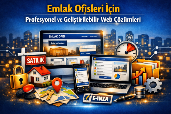 Emlak Ofisleri İçin Profesyonel ve Geliştirilebilir Web Çözümleri